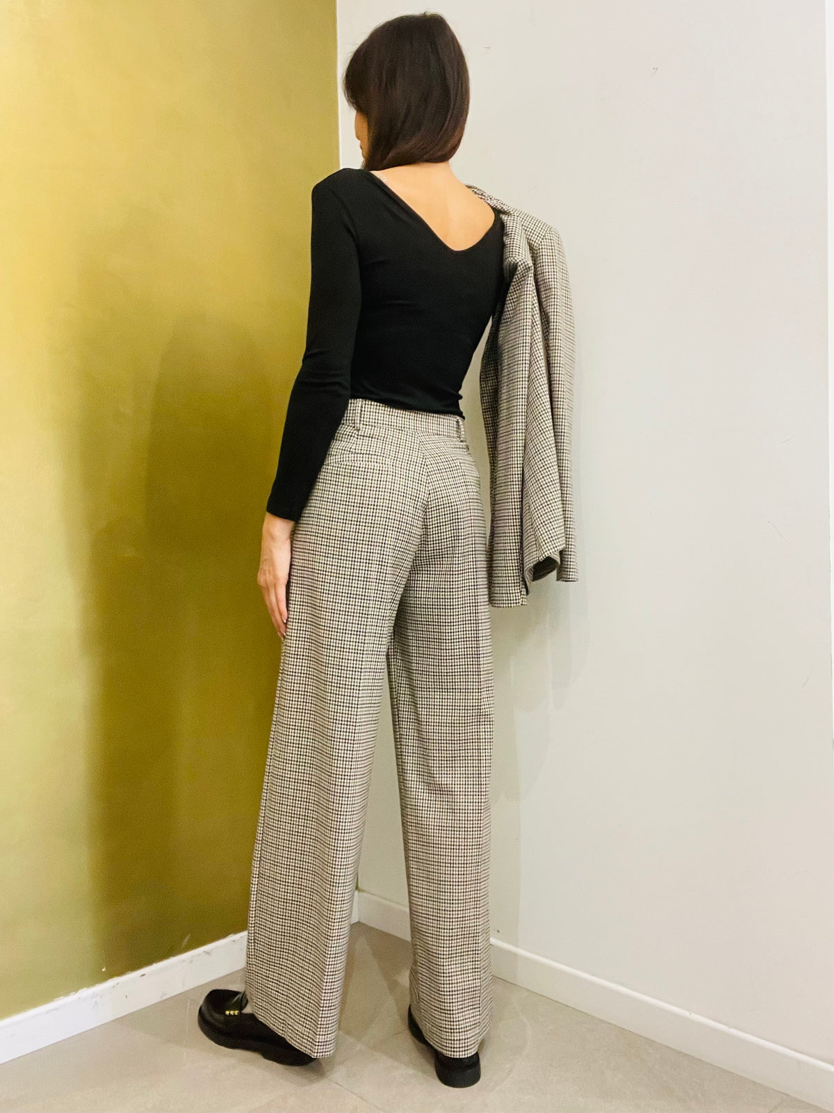 PANTALONE DRITTO QUADRETTI