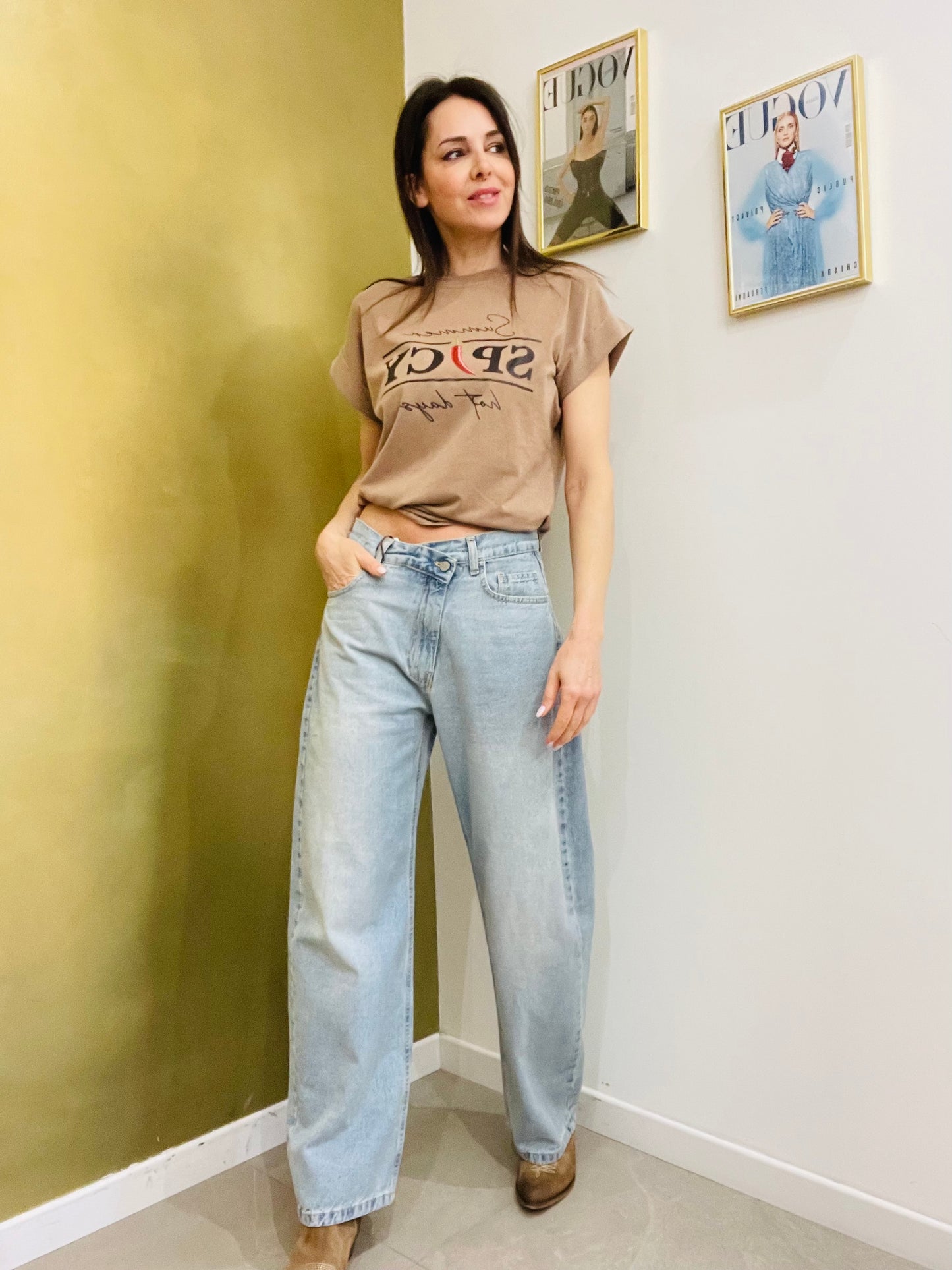 JEANS CHIUSURA DIAGONALE