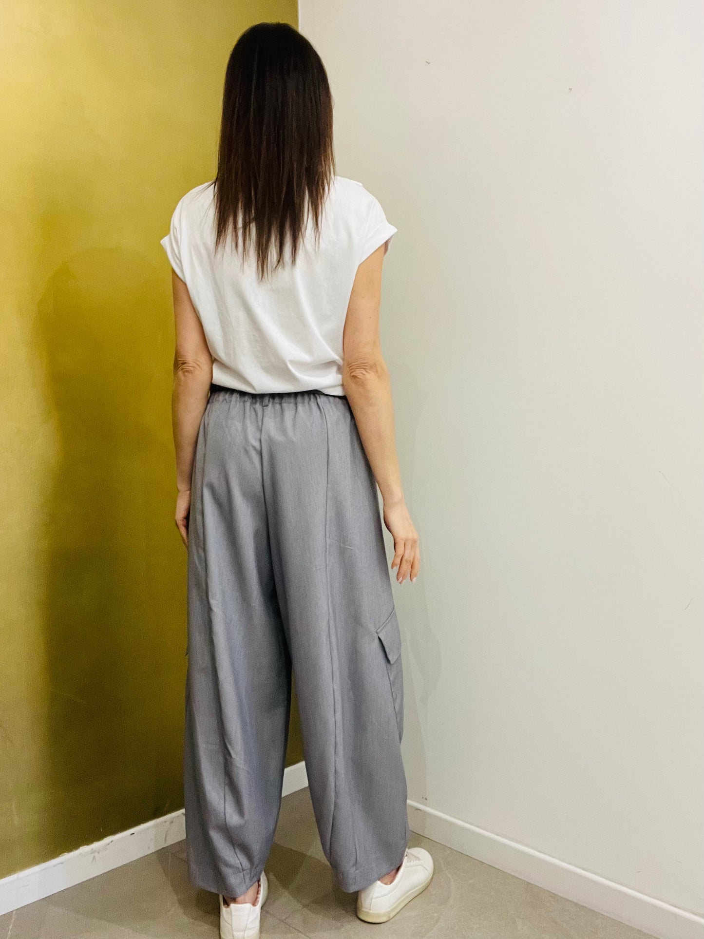 PANTALONE CARGO GRIGIO